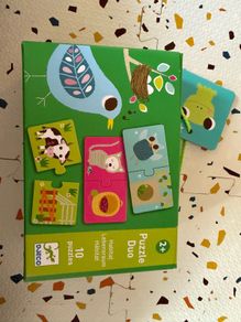 Djeco animals puzzle duo