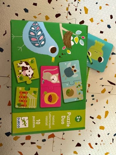 Djeco animals puzzle duo