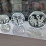 3 x cylindrical glass candle holders Image 6