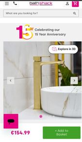 Eliseo Ricci brushed brass tap