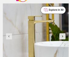 Eliseo Ricci brushed brass tap