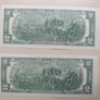 Lot 1.2 UNC 2 Dollar Banknotes in Sequence Image 4
