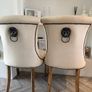 Coach house table & upholstered chairs Image 3