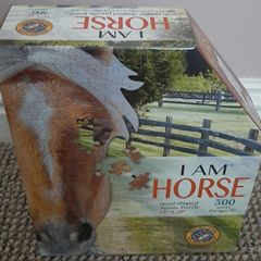 Brand new jigsaw in the shape of a horse's head