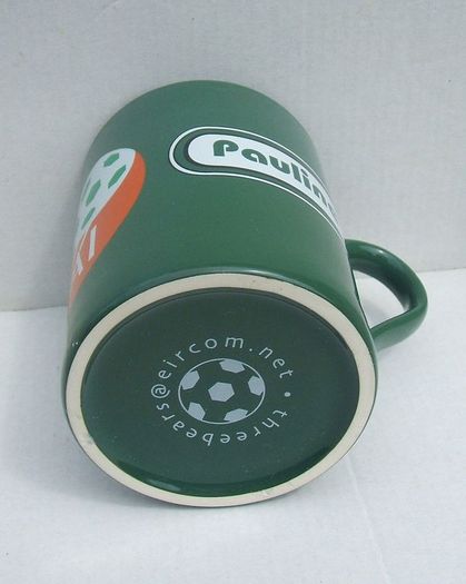 FAI EIRCOM (Football Association of Ireland) - personalised mug with name PAULINE (early 2000's). Pristine unused condition.