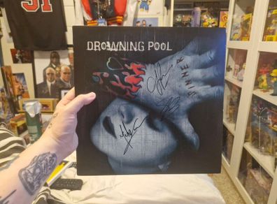 Drowning Pool Sinner Vinyl Record Signed By Original Members