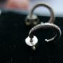 Vintage Sterling Silver 925 Hoop Studs Earrings 1,5g Image 9