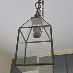 lantern in antiqued brass