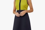 Hobbs Navy A-Line Dress