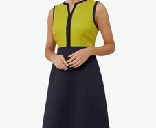 Hobbs Navy A-Line Dress