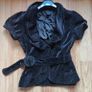Black short sleeve dressy jacket, size 10 Image 2