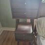 2 Walnut Bedside table lockers Image 4