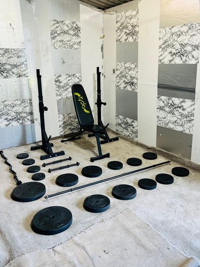Adjustable Rack Bench Weights Barbell Dumbbells