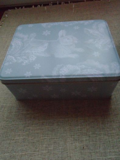 Storage tin, Thornback & Peel Winter rabbit tin, Tin Box,Gift.Storage