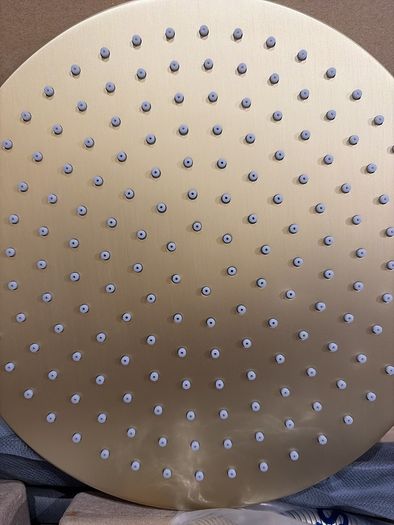 Brushed brass shower aqualla