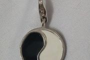 Sterling silver charm - yin yang symbol