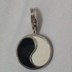 Sterling silver charm - yin yang symbol