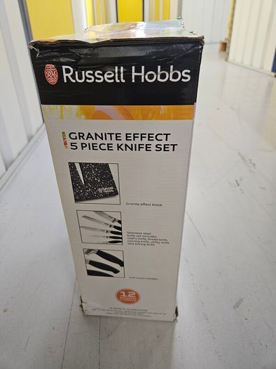 russell hobbs granite effect 5 piece knife set