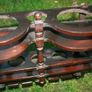 Antique Rustic Wooden Shelf for Spices and Spoons , Pots Image 6