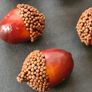 Set - 10 pieces Craft Acorns Artificial Acorn Decor Fake Fruit Props Acorns Decoration Image 4