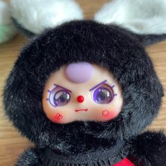 Baby Three Bunny - black - bagcharm