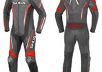 FREE SHIPPING - Shua Infinity 1PC Motorcycle Premium Leather Racing Suit (Black/Red)