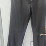 chocolate brown real leather trousers Image 6