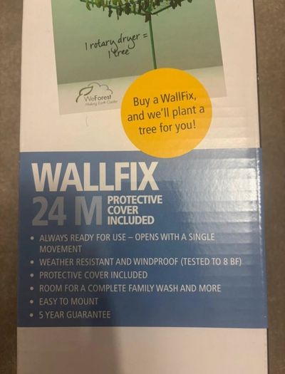 Brabantia wall mounted dryer 24 metre