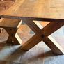 Dining table and matching bench Image 4