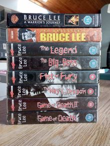 Bruce Lee collection. VHS tapes