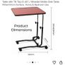Aidapt Canterbury Multi-Table Height Adjustable Overbed Table with Tilt Top Image 4