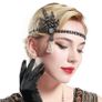1920's Headpiece Flapper Party Headband Costume Party Fascinator Vintage Crystal Rhinestone Crystal Rhinestone Headpiece Image 2