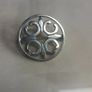 Stamped silver St Magnus cross brooch, with pouch, D18 freepost Image 3