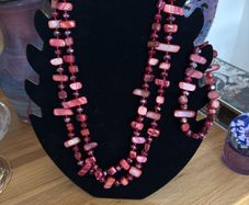 Necklace and Matching Bracelet - Shell and Beads
