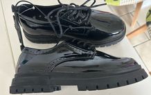 Black Patent Shoes 4uk
