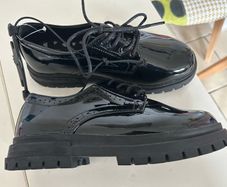 Black Patent Shoes 4uk