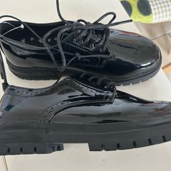 Black Patent Shoes 4uk