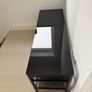 Black Glass TV Unit / TV Stand 120cm Image 3