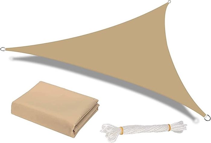 Sun Shade Sail Waterproof Outdoor Garden Patio Party Sunscreen Awning 2x2x2m Triangle Canopy 98% UV Block with Free Rope MULTIPLE COLOURS/SIZES AVAILABLE