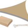 Sun Shade Sail Waterproof Outdoor Garden Patio Party Sunscreen Awning 2x2x2m Triangle Canopy 98% UV Block with Free Rope MULTIPLE COLOURS/SIZES AVAILABLE Image 5