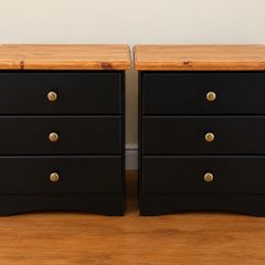 Solid Wood Bedside Lockers