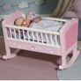 Baby Annabell Sweet Dreams Cot - Rocking Function, Lullaby Feature - Includes Mattress & Bedding - EUC Image 9