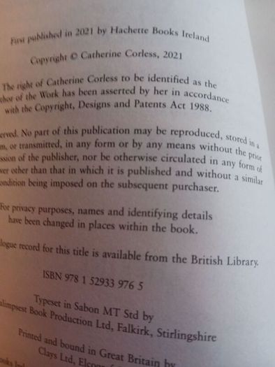 Catherine Corless/ Belonging/2021/ Hackett Books Ireland
