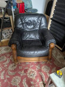 leather armchair