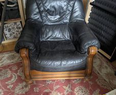leather armchair