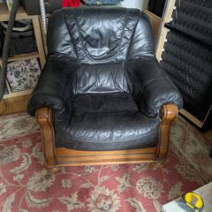 leather armchair
