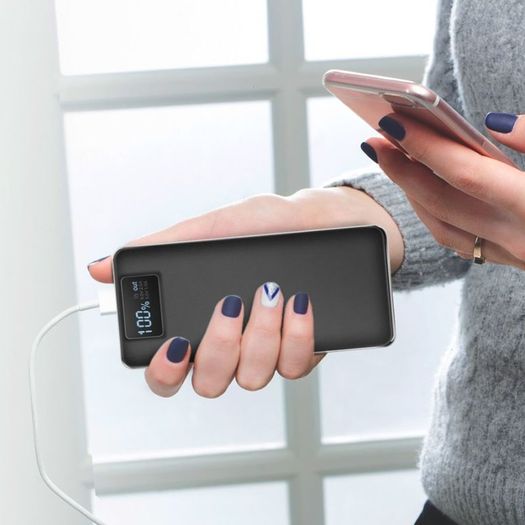 30000mah Portable Power Bank Dual USB LCD LED External Battery Charger For all Phone