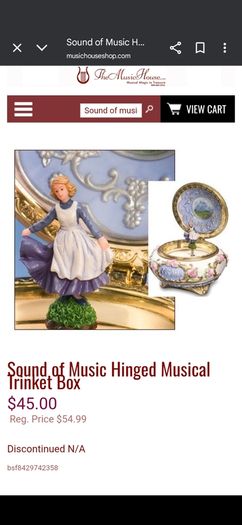 Sound Of Music Hinged Trinket Box