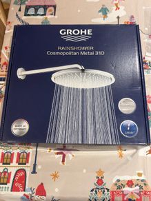 Grohe Supersteel Rainshower Cosmopolitan 310 Head Shower Set 380 Mm, 1 Spray