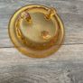 Vintage Wedgwood Glass Amber Bowl - Ronald Stennett-Willson RSW27 Moon Landing Image 2